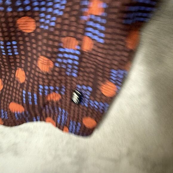 REI Co-op Shirt Men XL Button Up Short Sleeve Hiking Outdoor Maroon Polka Dot - Picture 10 of 12